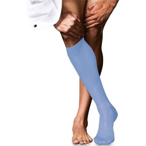 FALKE - nr. 9 - Kniekousen - Blauw - Katoen, Versterkt, Ademend, 1 Paar, 45/46 EU