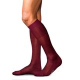 FALKE - Finest Silk - Kniekousen - Zwart - Zijde