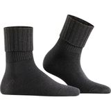 FALKE Striggings Rib warme dikke merinowol sokken dames zwart