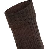FALKE Striggings Rib warme dikke merinowol sokken dames bruin - Maat 35-38