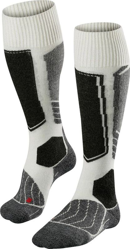FALKE SK1 anti blaren, anti zweet merinowol zijde wintersportsokken dames wit