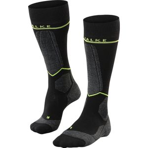 FALKE SK Wool met compressie wol functioneel materiaal compressie skisokken heren zwart - maat 43-46 W3