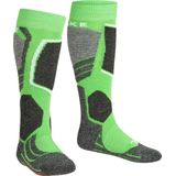 FALKE SK2 Skisokken anti blaren, medium padding merinowol sportsokken kinderen groen - Maat 23-26