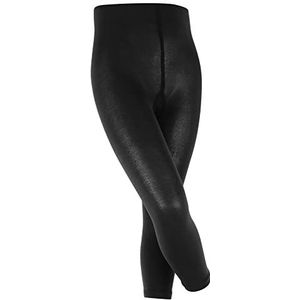 FALKE Cotton Touch Leggings, uniseks, kinderen, ondoorzichtig, wit, zwart, meer kleuren, voor alle gelegenheden, winter, zomer, middelhoge maat, 1 paar, Zwart (Zwart 3000)