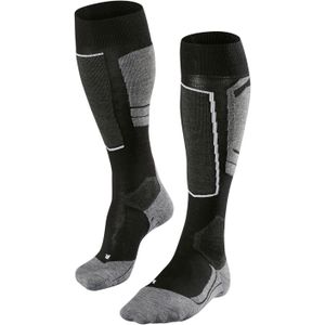 FALKE SK4 anti blaren, anti zweet merinowol wintersportsokken dames zwart - Maat 37-38