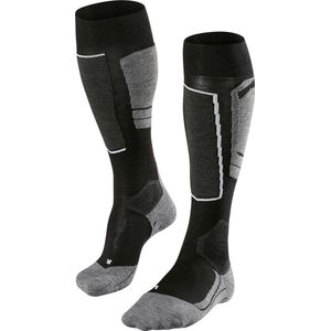 FALKE SK4 anti blaren, anti zweet merinowol wintersportsokken dames zwart - Maat 41-42