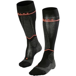 FALKE SK Wool anti blaren, anti zweet merinowol wintersportsokken dames zwart - Maat 35-38 W1