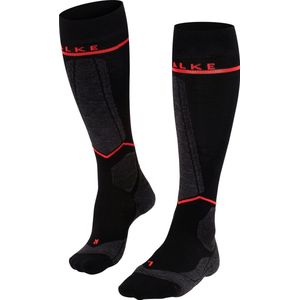 FALKE SK Wool anti blaren, anti zweet merinowol wintersportsokken dames zwart - Maat 35-38 W1