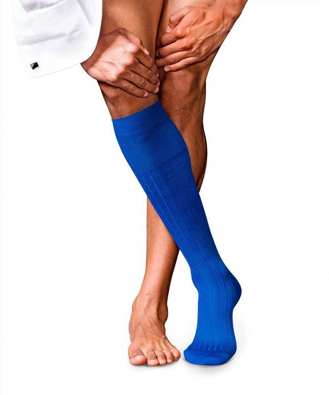 FALKE - No. 2 - Kniekousen - Blauw - Kasjmier