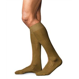 FALKE - No. 13 Finest Piuma Cotton - Kniekousen - Okergeel