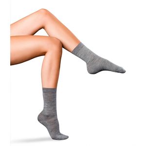 Falke - Kniekousen - Zwart - Merino Wol en Moerbei Zijde