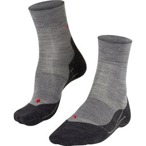 FALKE - RU4 Wool - Sportsokken - Grijs - Gemiddelde Padding, Merinowol