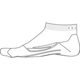 FALKE GO2 Short - Sportsokken - Wit - Katoen - Medium Padding