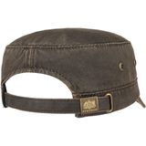 Stetson Datto Army Cap Heren - Oilskin urban visor muts met klep voor Zomer/Winter - L (58-59 cm) bruin