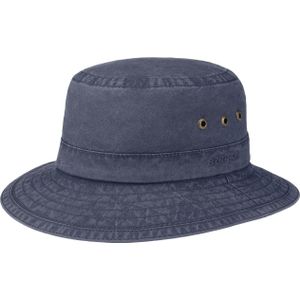 Stetson Reston Vrijetijdshoed Dames/Heren - hengelaar hoed reishoed zomer voor Lente/Zomer - L (58-59 cm) donkerblauw