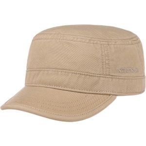 Stetson - Gosper - Armycap - Donkerbeige - Katoen - UV-Bescherming 40