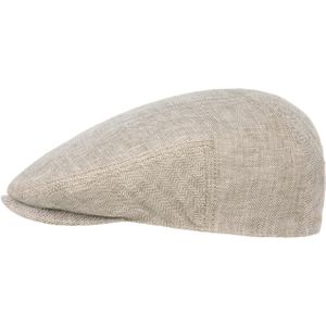 Woodfield Linen Flat Cap by Stetson Flat caps