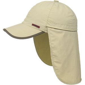 Stetson Sanibel Outdoor Baseball Cap Dames/Heren - zonnecap UV-bescherming met klep voering paspelrand voor Lente/Zomer - S (54-55 cm) beige