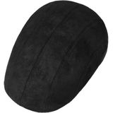 Stetson Madison Leren Flatcap Heren - flat hat cap zomer met klep voering voor Zomer/Winter - S (54-55 cm) zwart