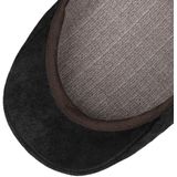 Stetson Madison Leren Flatcap Heren - flat hat cap zomer met klep voering voor Zomer/Winter - S (54-55 cm) zwart