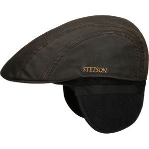 Old Cotton Pet met Oorbescherming by Stetson Flat caps