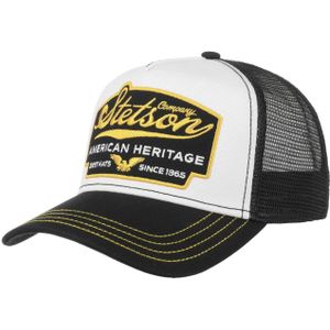Stetson Retro Trucker Cap American Heritage Since 1865 Zwart-One Size