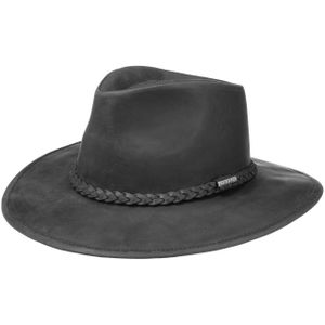 Stetson Buffalo Leather Western Hoed Dames/Heren - rodeo cowboyhoed met leren band voor Zomer/Winter - XL (60-61 cm) zwart