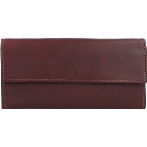 Esquire Leren Portemonnee Dallas Wallet With Flap Brown Bruine