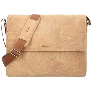 Esquire Cork Messenger 39 cm laptop compartiment natur