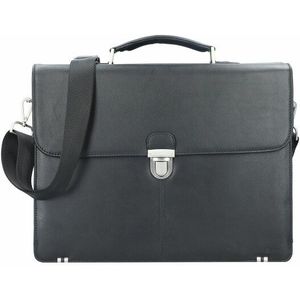 Esquire Oxford aktetas Leer 41 cm Laptopcompartiment schwarz