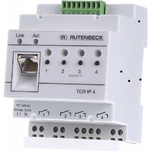 Rutenbeck 700802610 REG afstandsbediening via TCP netwerk 4-voudig, TCR IP 4