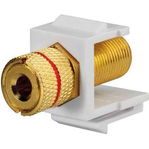 Rutenbeck Communicatie adapter Keyst. luidspreker KMK-LS bw rw, Luidsprekeronderdelen, Wit