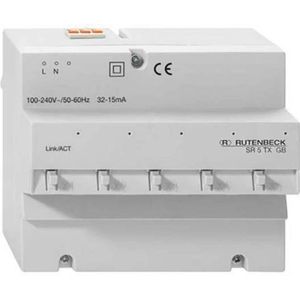 Rutenbeck - SR 10TX GB - Netwerkschakelaar - Grijs - 10 Poorten, 1 Gbit/s, IP20, DIN-Rail