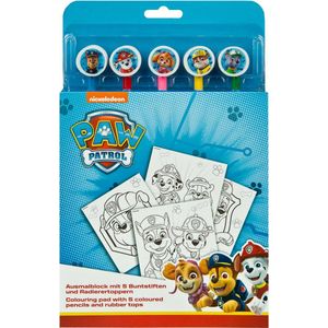 Undercover - Paw Patrol Coloring Pad with Coloured Pencils