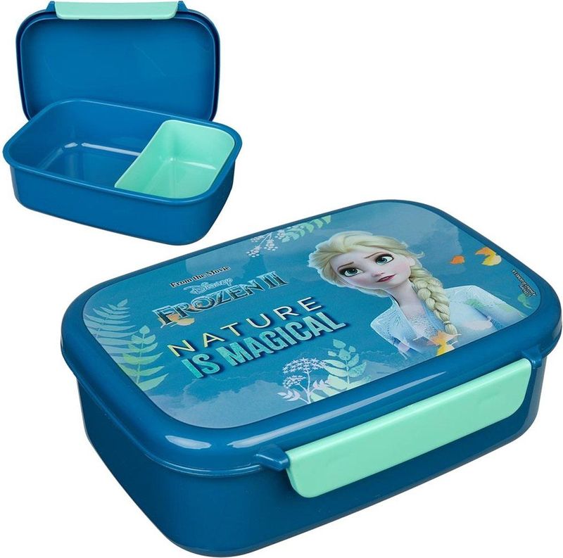 Scooli - Disney Frozen Elsa - Broodtrommel - Kunststof - BPA-vrij, Uitneembaar Inzetstuk