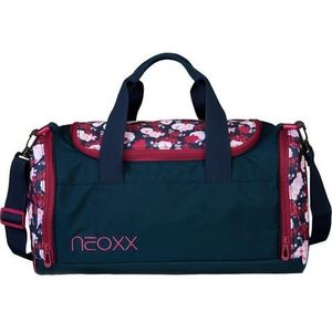 neoxx Champ Pixel in My Mind Sporttas, tas van gerecyclede PET-flessen, trainingstas voor meisjes en jongens, reistas voor sport en school, rood-blauw, Small, champ sporttas