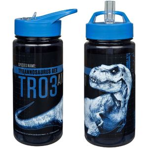 Drinkfles Dinosaurus - T-rex - blauw
