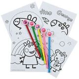 Kleurblok Peppa Pig met 5 Kleurpotloden