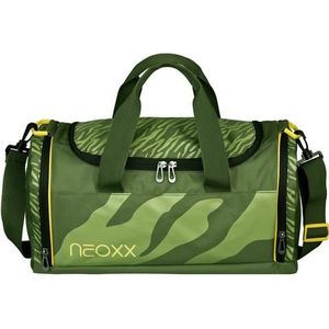 Neoxx Sporttas voor kinderen, meisjes en jongens, reistas met nat vak, gymtas voor training, fitness, schoolsport, zwemmen, tas voor sport en school, groen, Small, champ sporttas