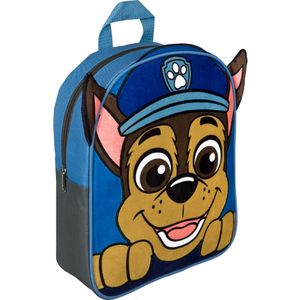 Paw Patrol Pluche Rugzak Chase 31x25.5x8.5 cm Blauw/Grijs