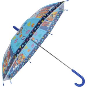 Paw Patrol Kinderparaplu - Blauw - Transparant - 60 cm - Paraplu - Paraplu's