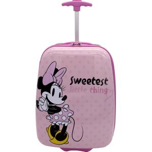 Undercover Minnie Mouse kindertrolley met harde schaal, handbagage, 2 wielen, 20 x 44 x 33 cm - 23 l, roze, roze, 20 x 44 x 33 cm - 23 l, kinderbagage