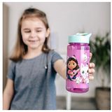 Scooli Drinkfles Gabby's Dollhouse - drinkfles voor kinderen met motief - waterfles van kunststof BPA-vrij - ca. 500 ml inhoud - geïntegreerd rietje - ideaal voor school