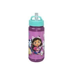 Scooli Drinkfles Gabby's Dollhouse - drinkfles voor kinderen met motief - waterfles van kunststof BPA-vrij - ca. 500 ml inhoud - geïntegreerd rietje - ideaal voor school