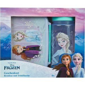 Scooli - Disney Frozen Kinderservies - Broodtrommel en Drinkfles - Kunststof - BPA-vrij