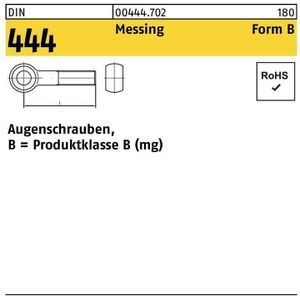 Knevelschroef - DIN 444B - M10X100 - Messing