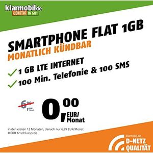 Flat XX met XX GB, Internet Flat, Allnet Flat Telefonie & SMS in alle Duitse netwerken, EU-roaming, looptijd XX, maandelijks slechts XX EUR