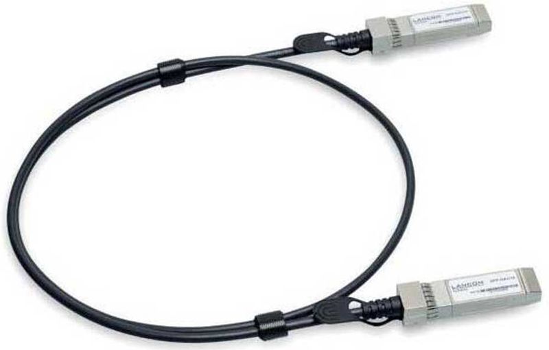 Lancom Systems SFP-DAC10 glasvezelkabel 1 m zwart - glasvezelkabel (1 m, stekker/stekker, zwart)
