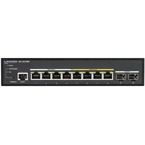 Lancom - GS-3510XP - Netwerkschakelaar - Zwart - 4x 2,5G- en 4x 1G-Ethernet-poorten, 2x 10G-SFP+-uplink, PoE 130W