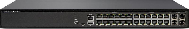 Lancom - GS-4530XP - Netwerkschakelaar - Zwart - 30 Poorten, 12x 2,5 Gigabit PoE+, 324 GBit/s Doorvoer